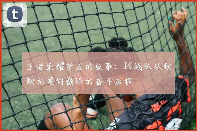 王者荣耀背后的故事：IG战队从默默无闻到巅峰的奋斗历程